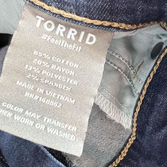 Torrid Jeans Women's 22 Midfit Super Skinny Soft 5 Pocket Style Slim Legs - Picture 7 of 10